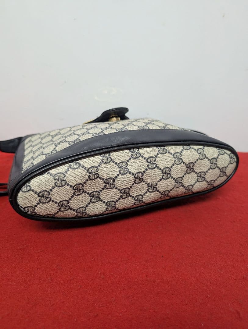 美品 極希少！gucci シェリーライン ショルダーバッグ マーモント ネイビー