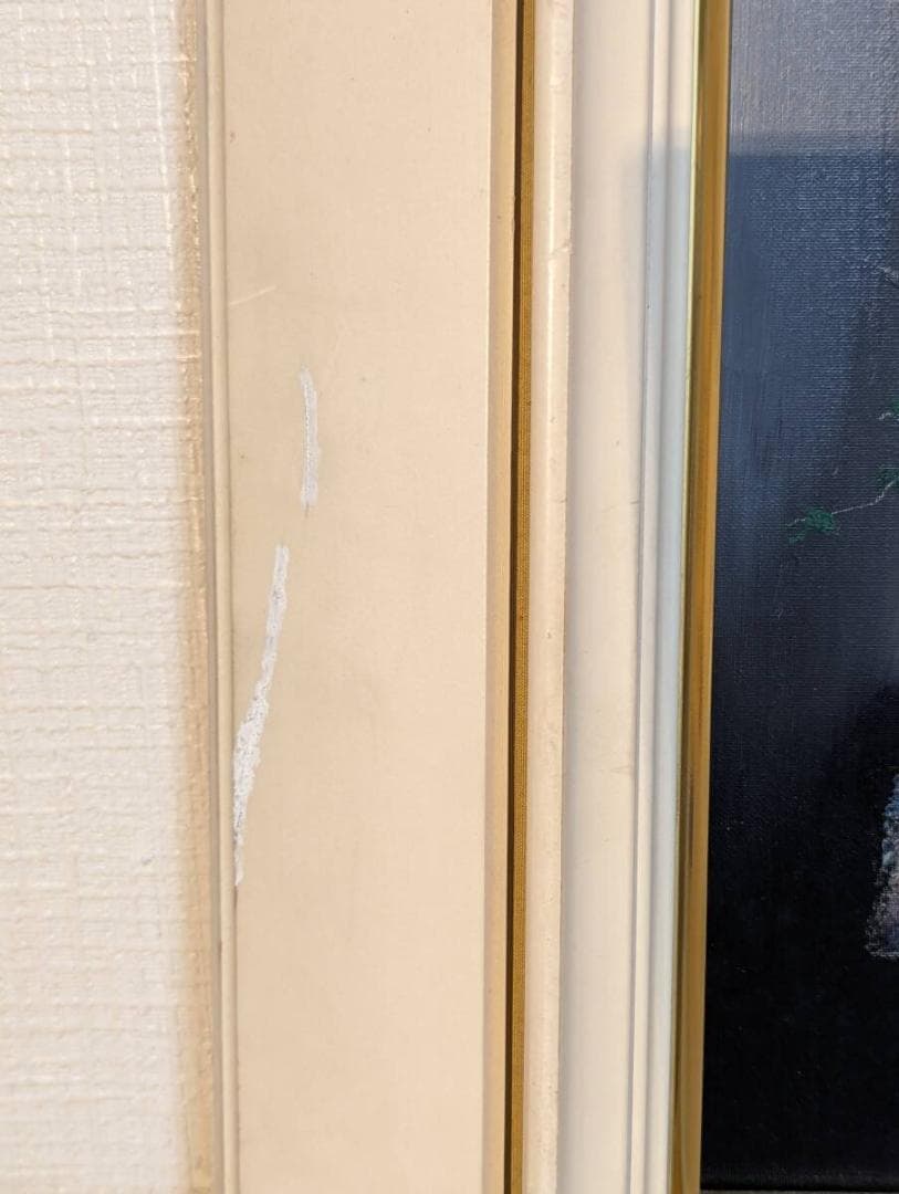 【真作】絵画　荒船利雄　油彩SM　ばら　優雅な佇まいの油彩作品　Y69