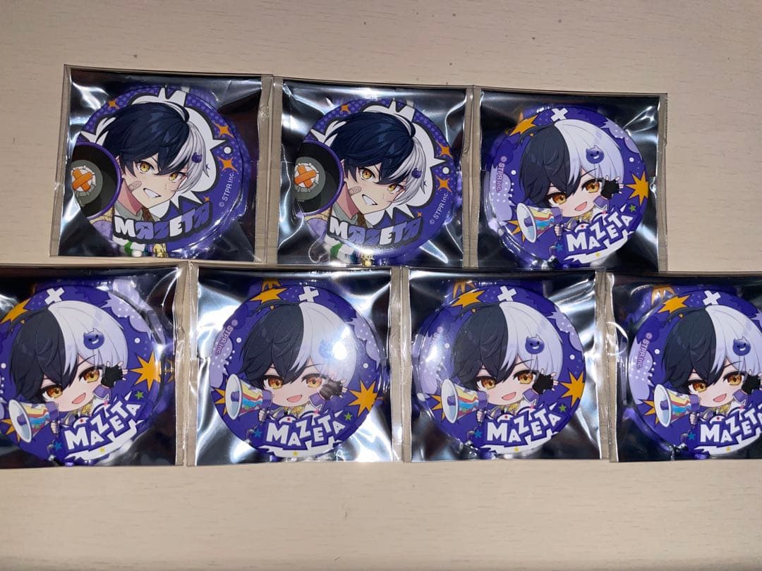 AMPTAKxCOLORS レインボーロード中77% 缶バッジ まぜ太