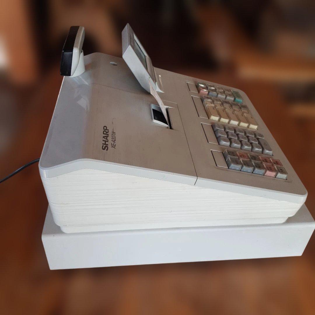 SHARP XE-A207 W 電子レジスタ 取扱説明書、PC連携用説明書付 事務・店舗