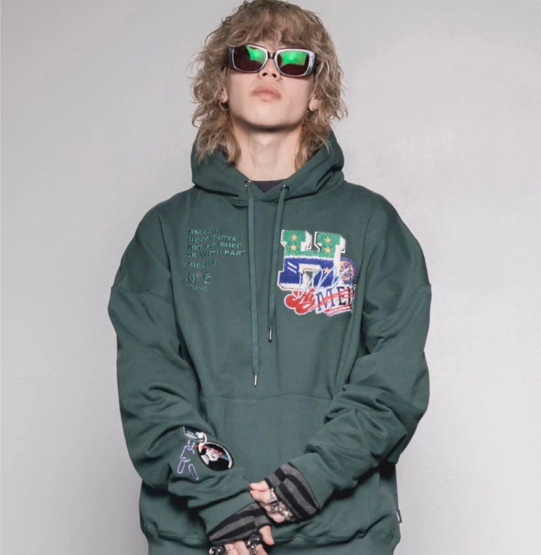 希少 伊太利屋 コート 動物ワッペン レモン色 裏総柄 レオパード XL相当