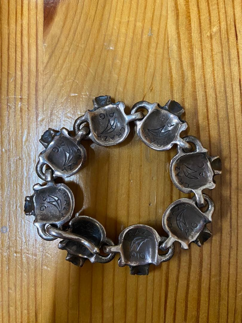 crazy pig　EVIL SKULL LINK BRACELET