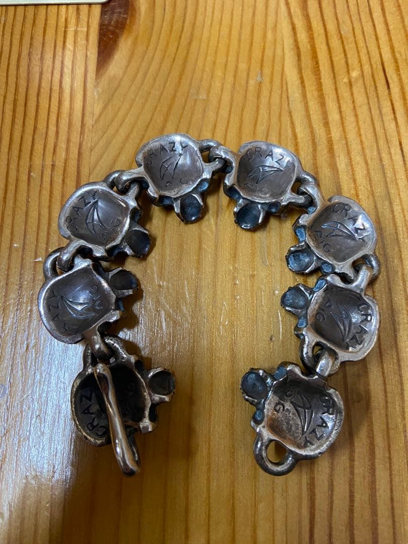 crazy pig　EVIL SKULL LINK BRACELET