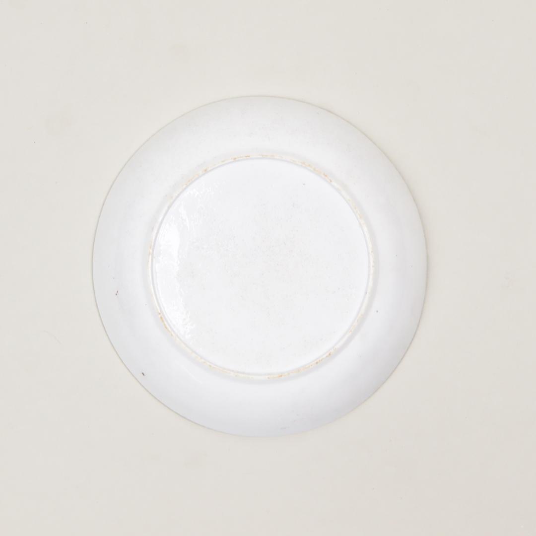 ニューホール 19世紀 イングランド シノワズリ 窓辺の少年 ソーサー プレート