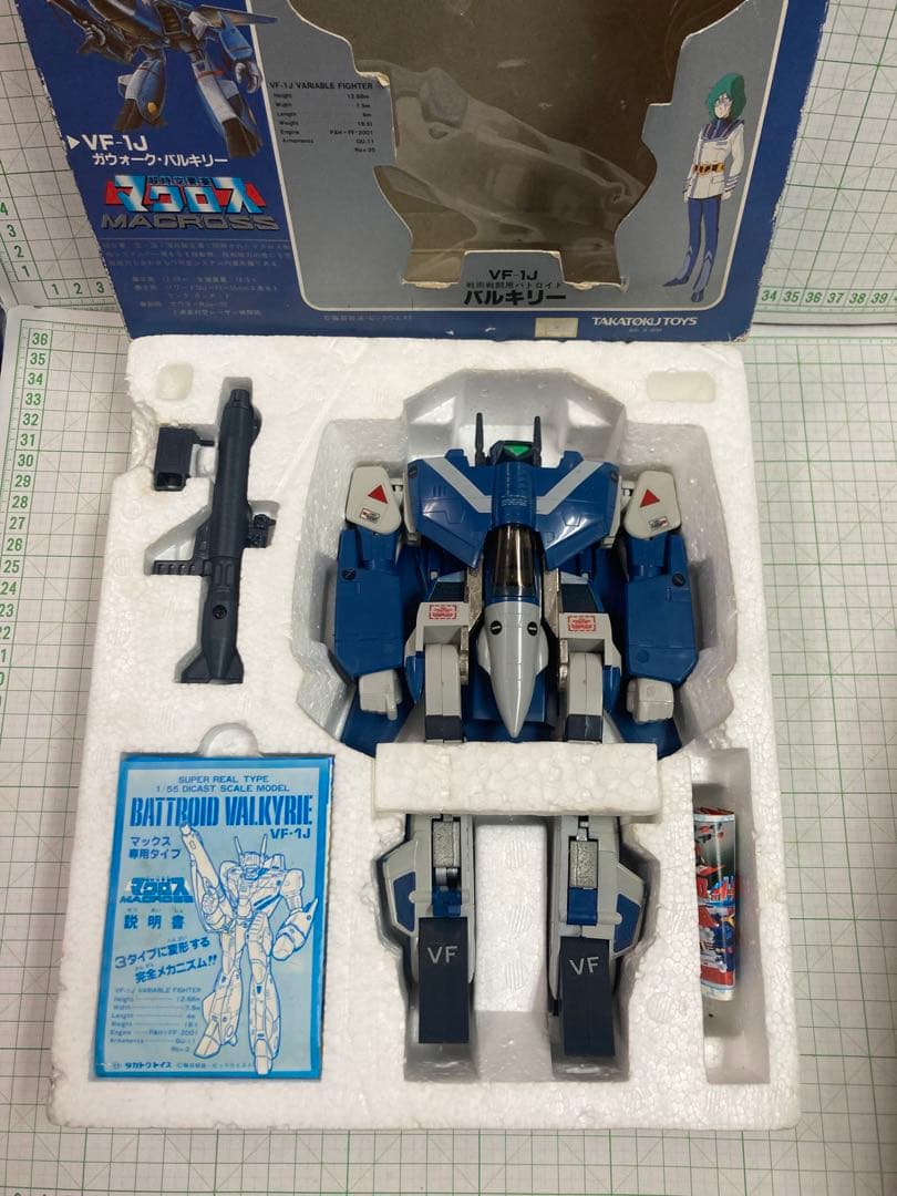 1970年代後期のタカトク製の珍しいマックスタイプのマクロスのバルキリー、美中古