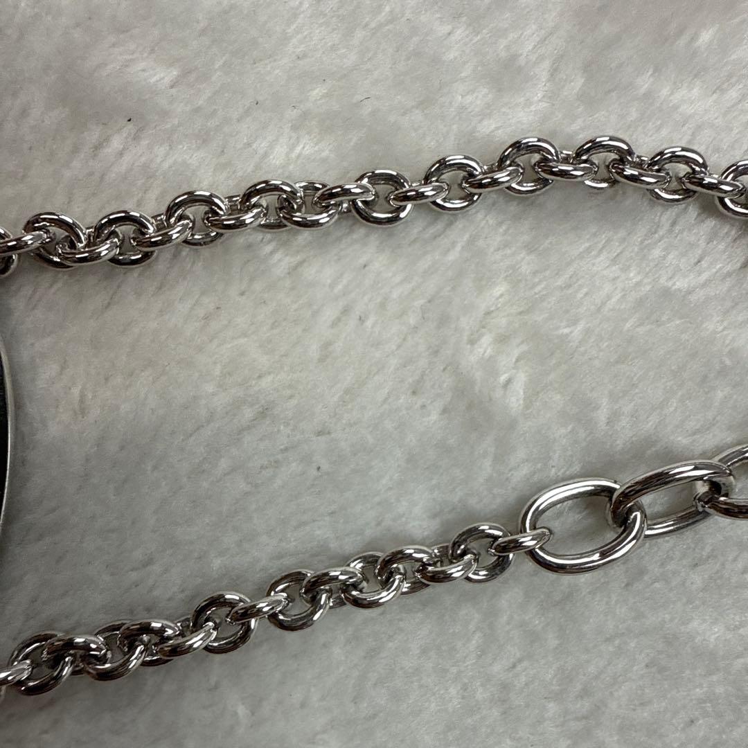 フェンディ ブレスレット セレリア ロゴ プレート シルバー　美品