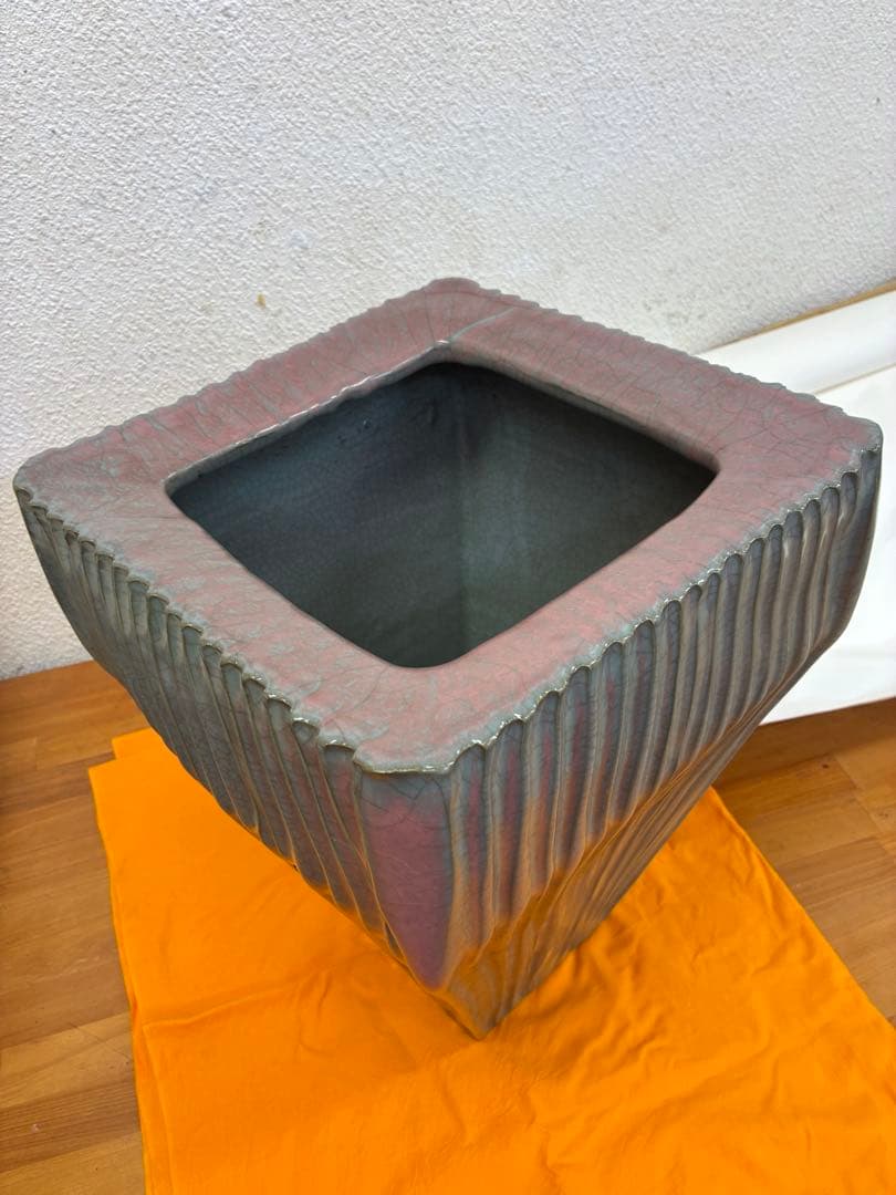 中島宏　青瓷釉彩壺　共箱・共布■本物保証■　最上位作　人間国宝 中島宏