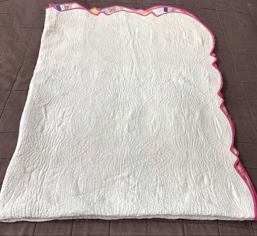 【稀少】【貴重】アメリカンアンティーク⭐︎ダブルウエディング　約224×166cm