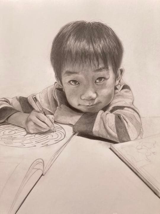 オリジナルの鉛筆画