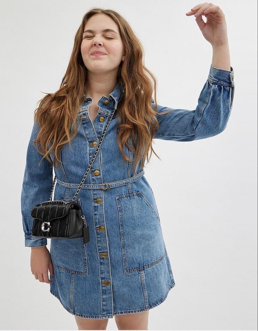 【新品】COACH タビー ショルダー バッグ 26・キルティング　シルバー