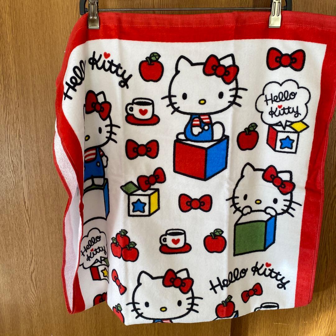 5点目100円♡新品♡新作♡キティちゃん♡バスタオル ハローキティ バスタオル 新品 60×120cm - メルカリ