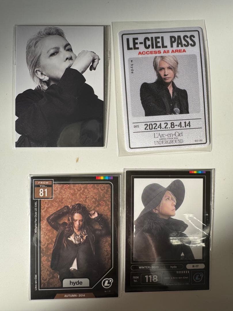 LE-CIEL コレクション & D賞プレミアムフォトカード hyde4点セット