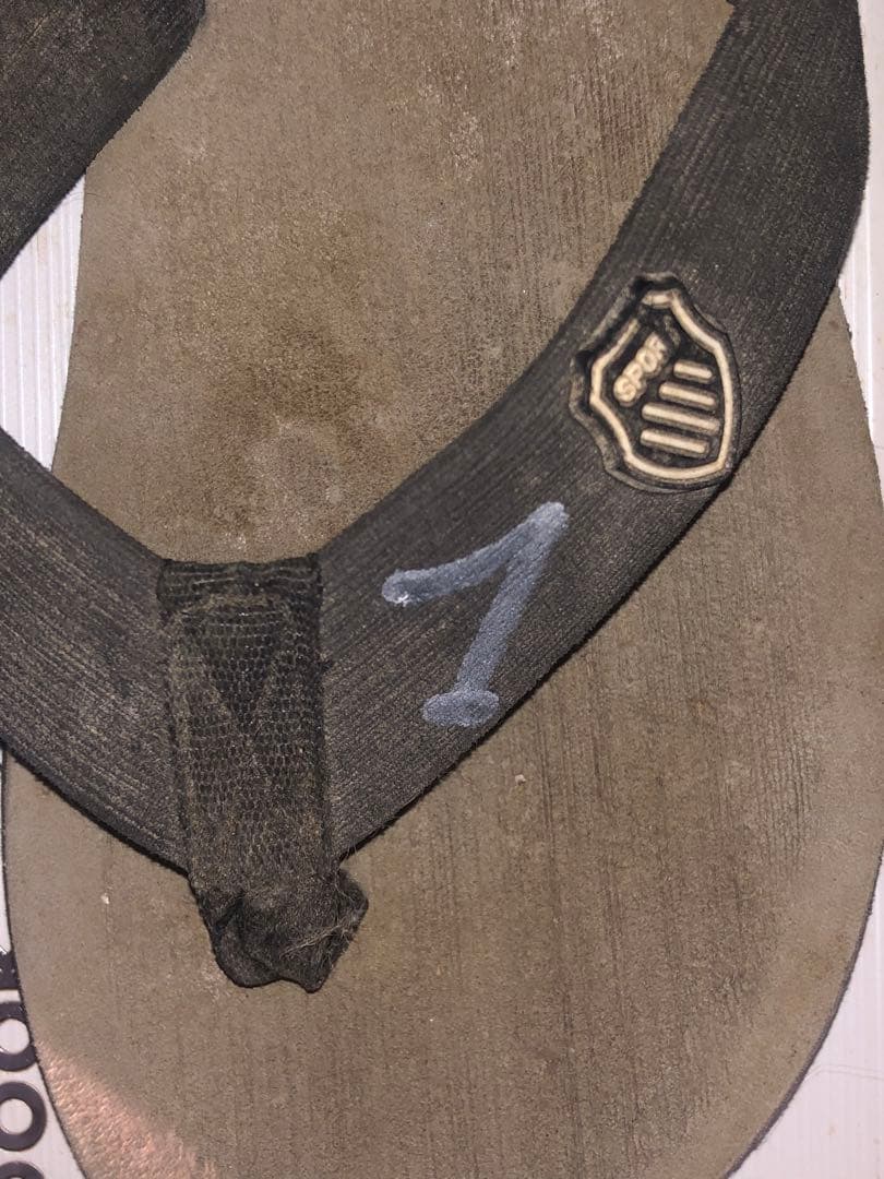 映画GRANBLUEのジャックマイヨール 直筆サインの虎と彼のビーサン査定1