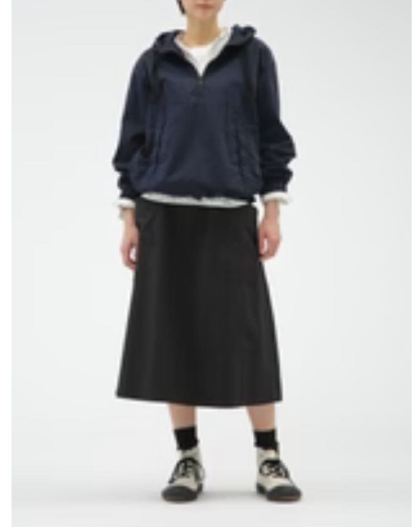 MHL.マーガレットハウエル　WASHED COTTON POPLIN スカート