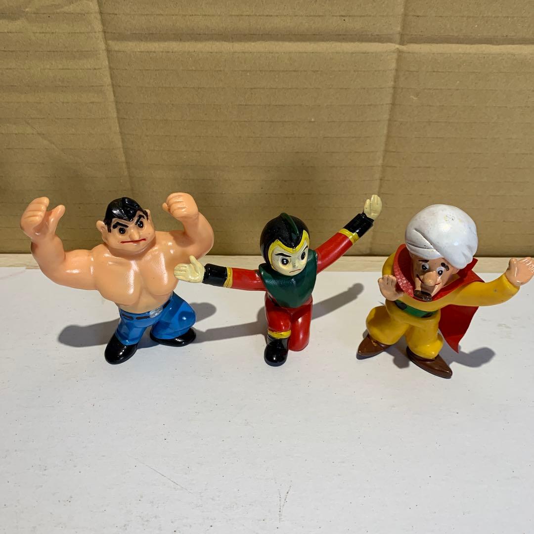 当時物 グリコ 遊星少年パピイ ストロング アジャババ フィギュア 3体