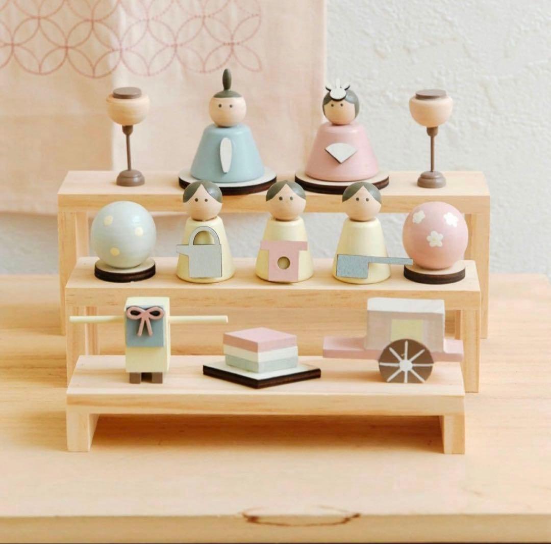 即完売　新品未開封　収納できるひな人形セット　サリュ