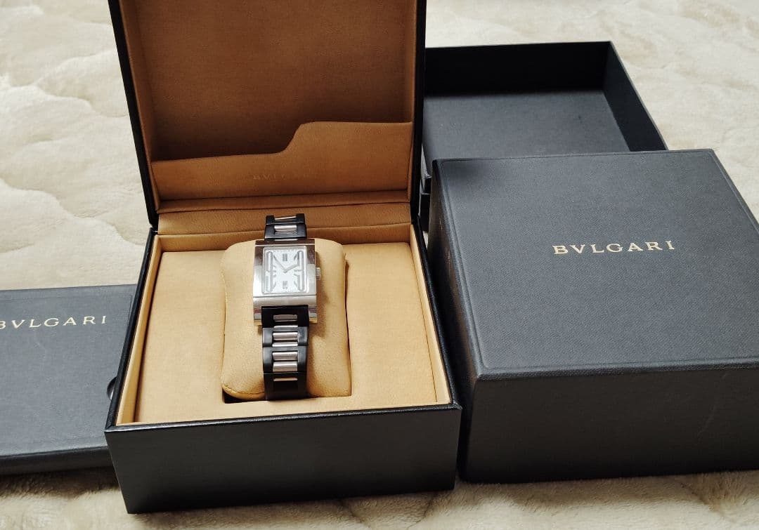 サ*ー様 BVLGARI レッタンゴロ 自動巻き時計