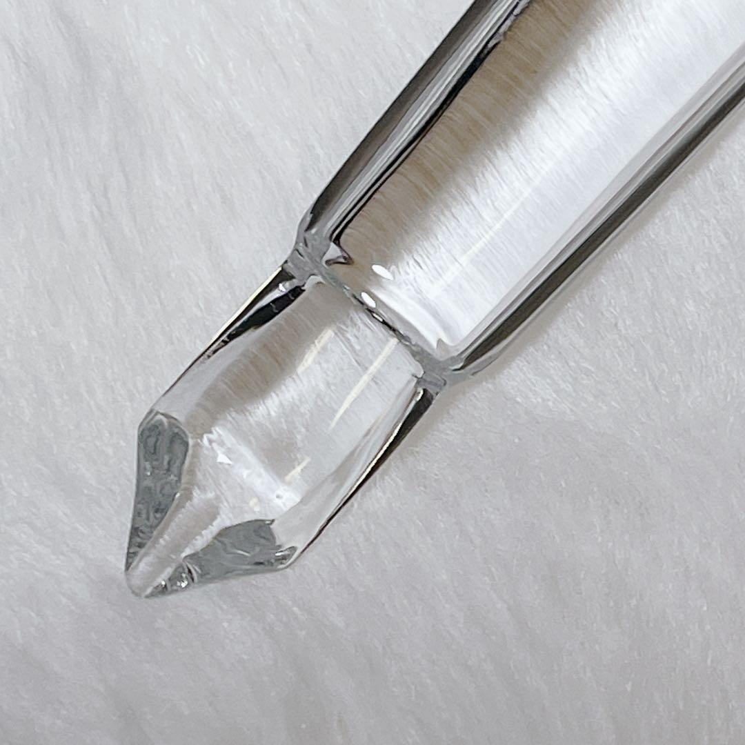 美品/希少】 バカラ クリスタル 万年筆型 ペーパーウェイト 置物