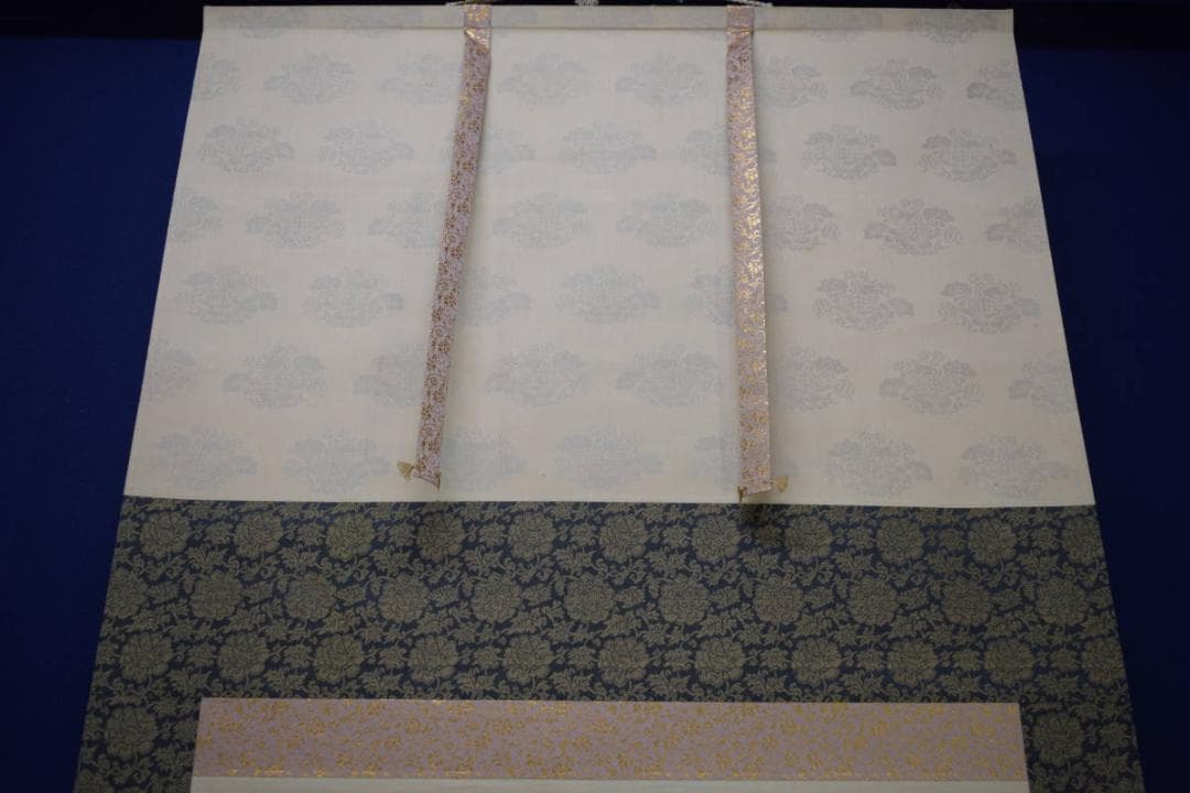 真作/羊風/山水人物図/横物/布袋屋掛軸HJ-888