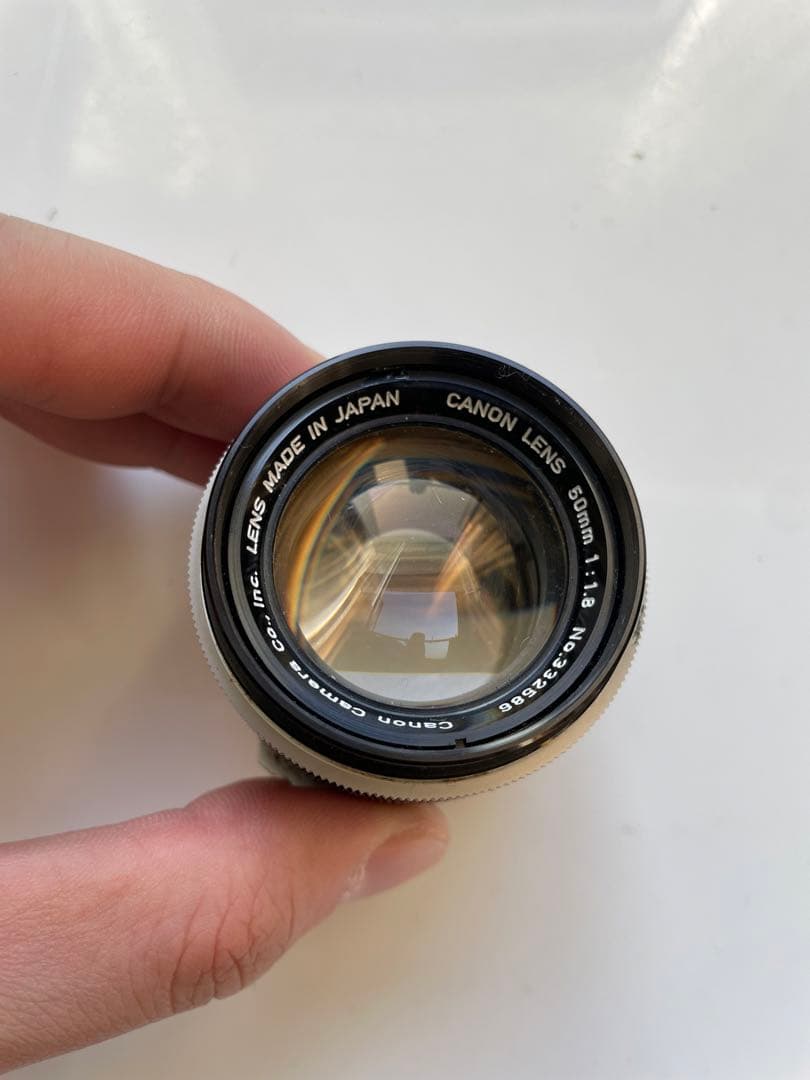 Canon 50mm f/1.8 LTM レンズ 日本製 L39 Canon 50mm F/1.8 Lens L39 LTM Leica Screw Mount Silver from Japan