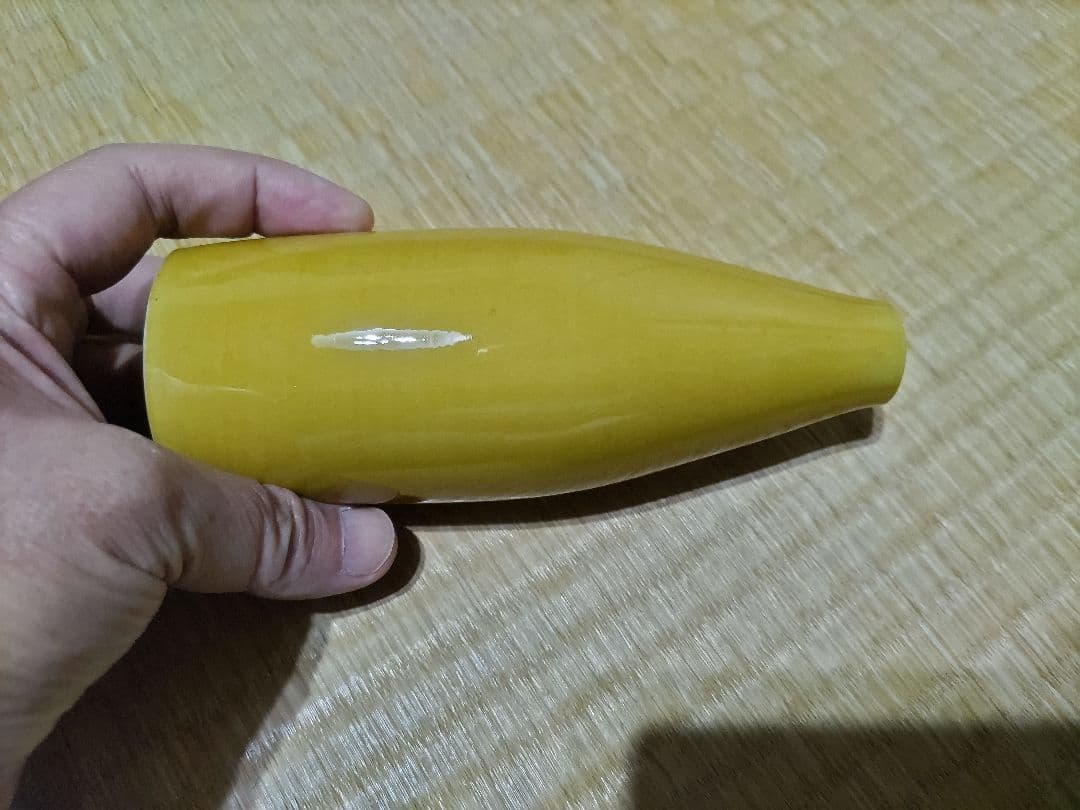 民平焼　黄交趾　徳利　酒器 / 珉平焼・淡路焼・黄釉 民平焼 黄交趾 徳利 酒器 / 珉平焼・淡路焼