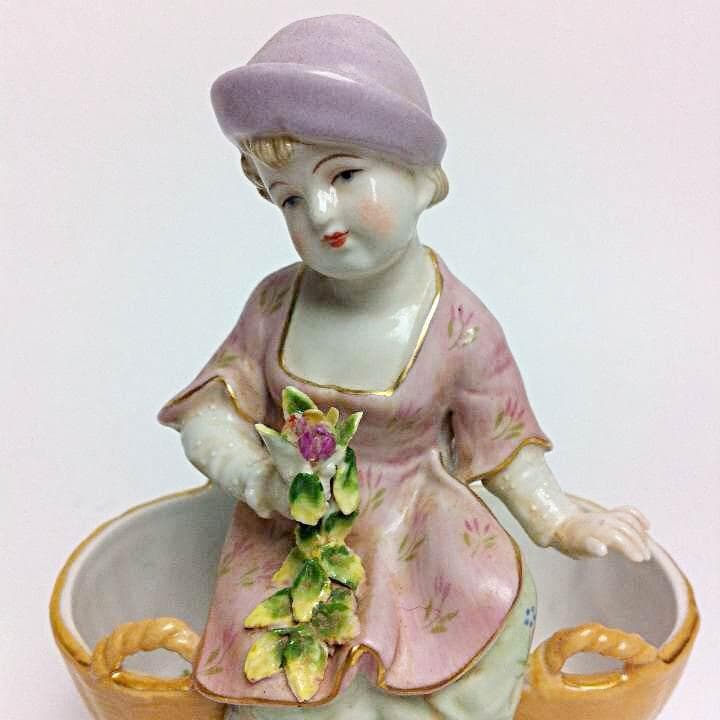 マイセン風 人形❓ 陶器 骨董 アンティーク