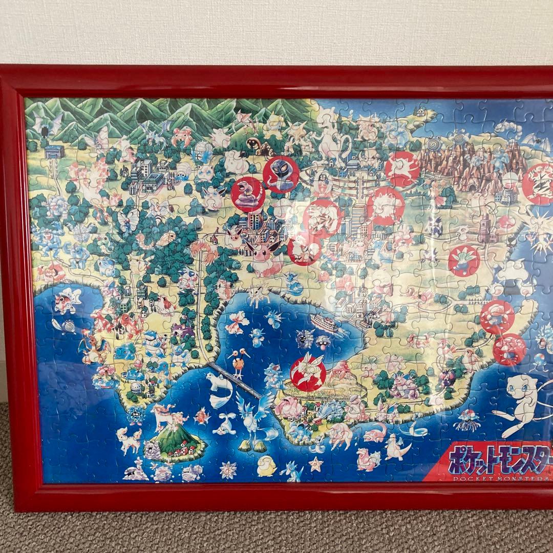 昔のポケモンパズル完成品額縁付 - メルカリ
