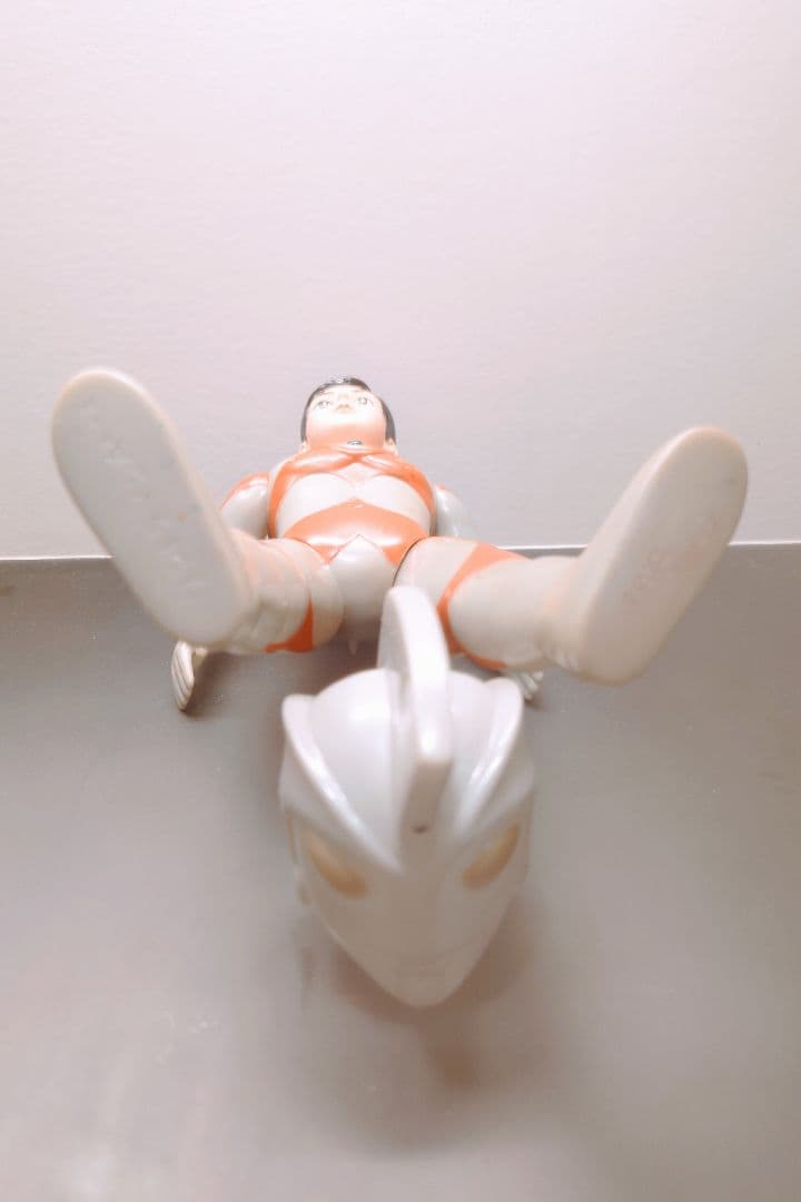 極美品 当時物 ブルマァク ウルトラマンエース 面取れ ソフビ マルサン