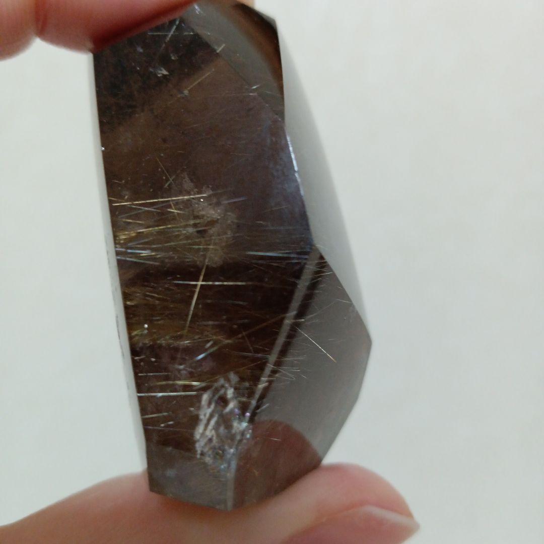 スモーキーゴールドルチルクォーツ フリーフォーム ガーデン 虹あり