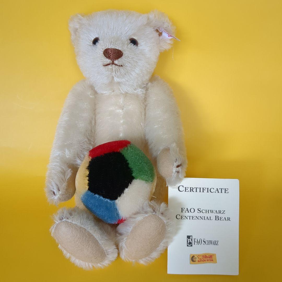 Steiff シュタイフ FAOシュワルツ　センテニアル・ベア ボール 2002