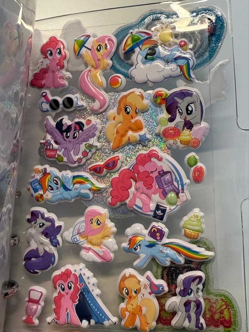 ひ*り様 シール帳完成品　キーホルダー付　ボンボンドロップシール　おはじきシール