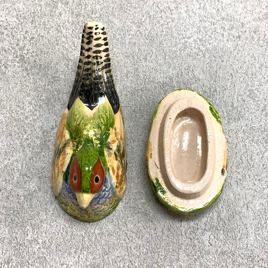 香合 伊藤桂楽 雉子 共箱 茶道具 茶の湯 鳥 金 - メルカリ