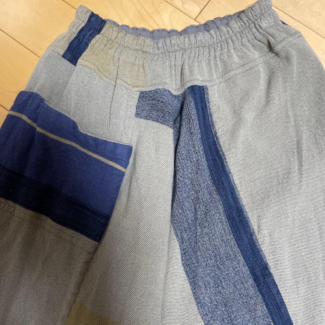 玉木新雌 ウールコットン タルン パンツ 2 ベージュtamaki niime