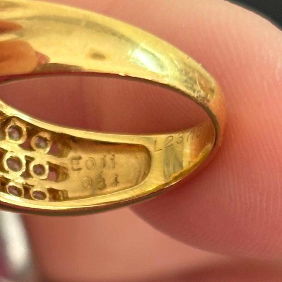 18k ルビー サファイア エメラルド リング　14号