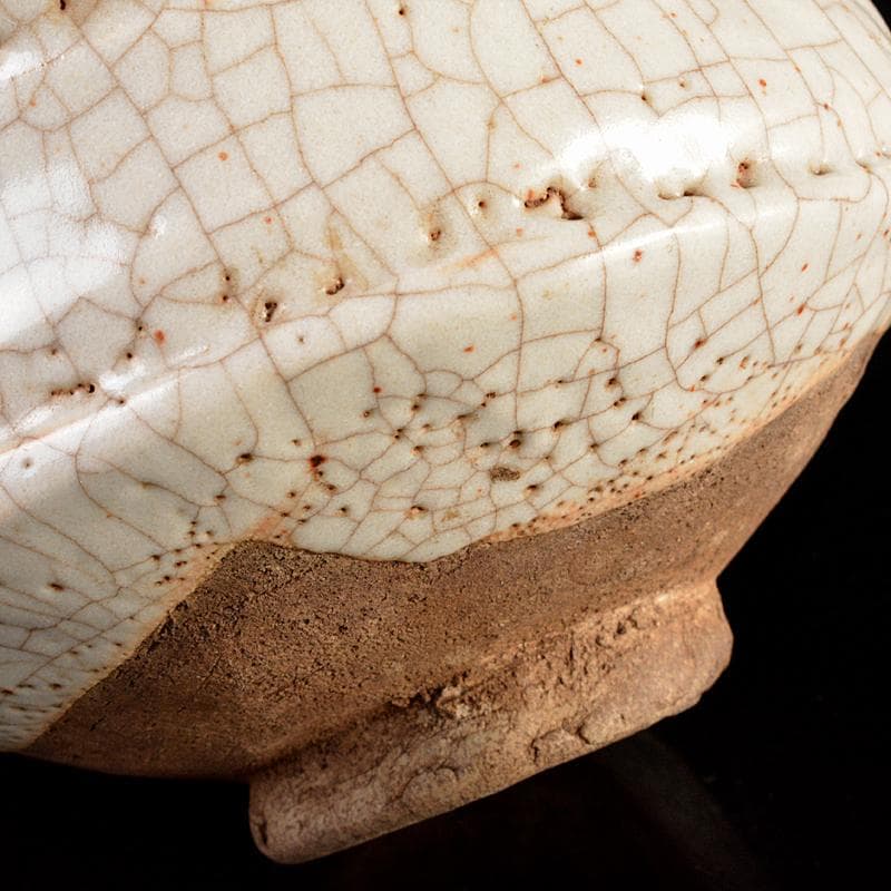 茶道具 志野茶碗 仕覆付 表千家十三代即中斎極め箱 V