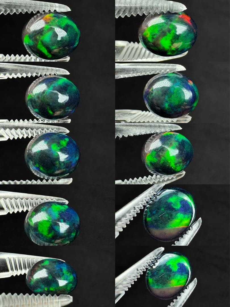 新作 天然石高品質ブラックオパール 2.57ct 遊色綺麗 ペンダント