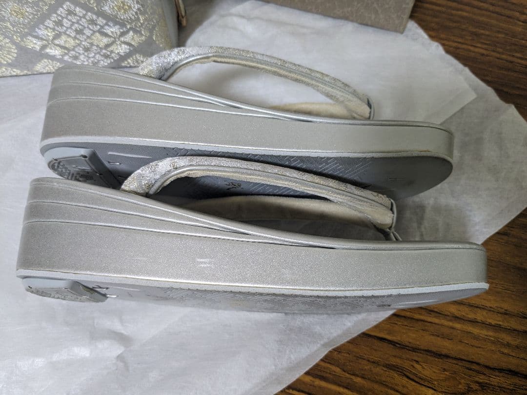 高級 沙織 和装バッグ 草履 セット L