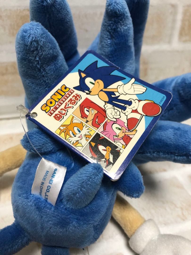 ソニック ザ ヘッジホッグ　ぬいぐるみ　三英貿易　sonic SEGA