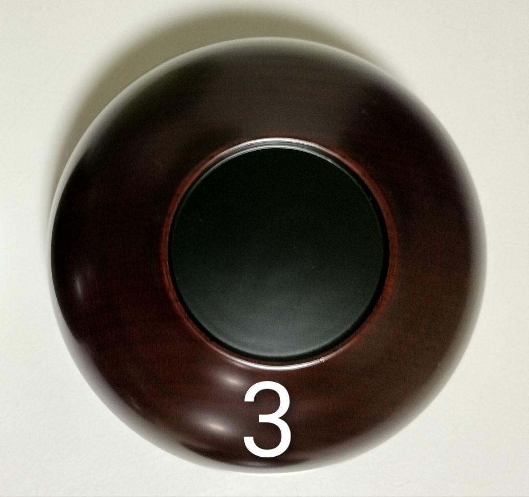 山中漆器　たに屋　木地呂内朱　ぼかし塗　応量器　1客　レアもの