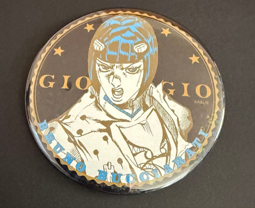 ジョジョワールド 75mm ホログラム缶バッジコレクション ブチャラティ