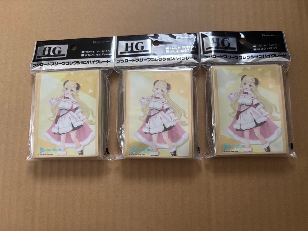 ホロライブ　角巻わため　スリーブ　3個セット 新品40枚 ホロライブ 角巻わため タロット ジャケ カードスリーブ