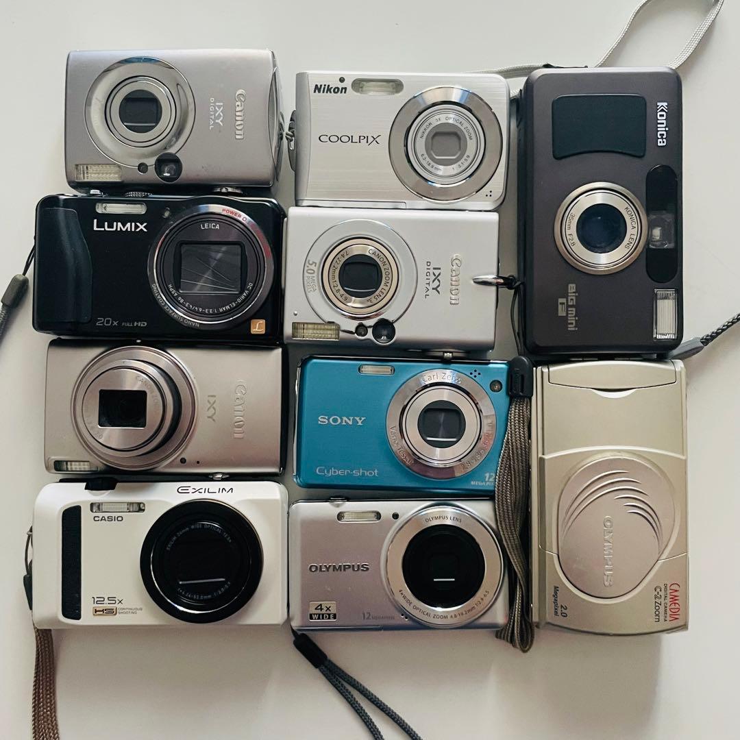 ジャンク扱いデジカメおまとめ10台