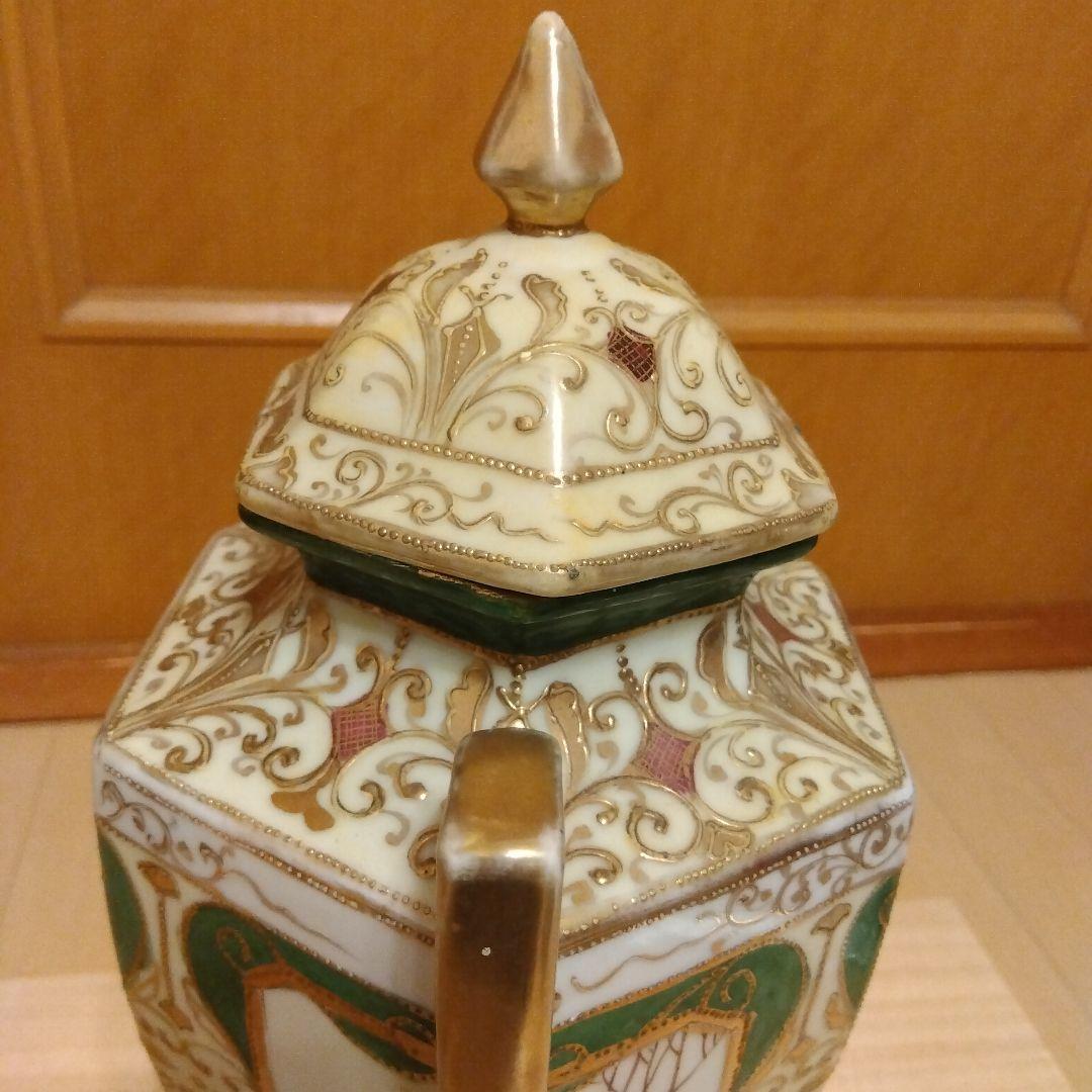 kinjo china 飾り壺 オブジェ 花柄 アンティーク 壺