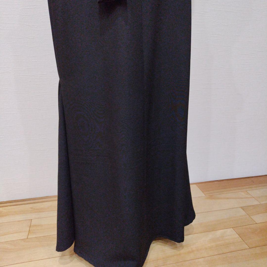 振袖＋黒色留袖 ロングマーメイドドレス 紋あり リボン紐付き