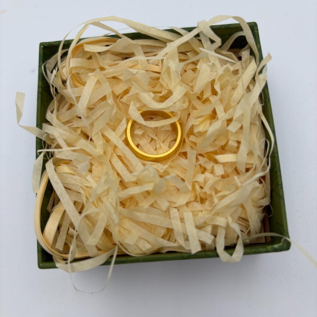 遺品整理 999 刻印ありゴールドリング 約12号 箱付き