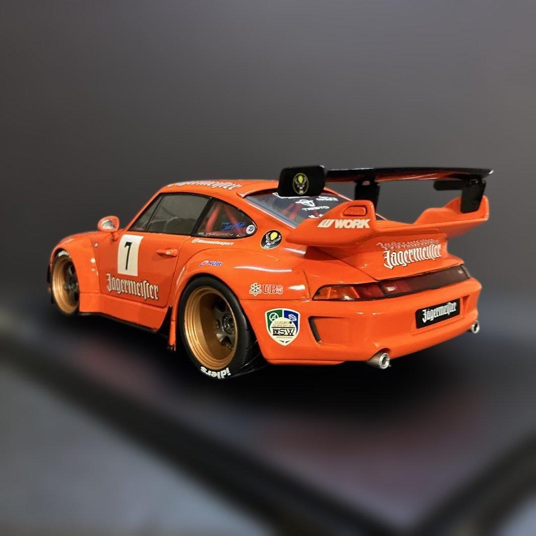 030 RWB ポルシェ 911 1/18スケールダイキャスト ミニカー