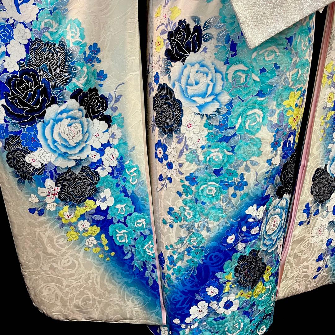 振袖フルセット□桂由美ブランド□薔薇牡丹□成人式振り袖□振袖