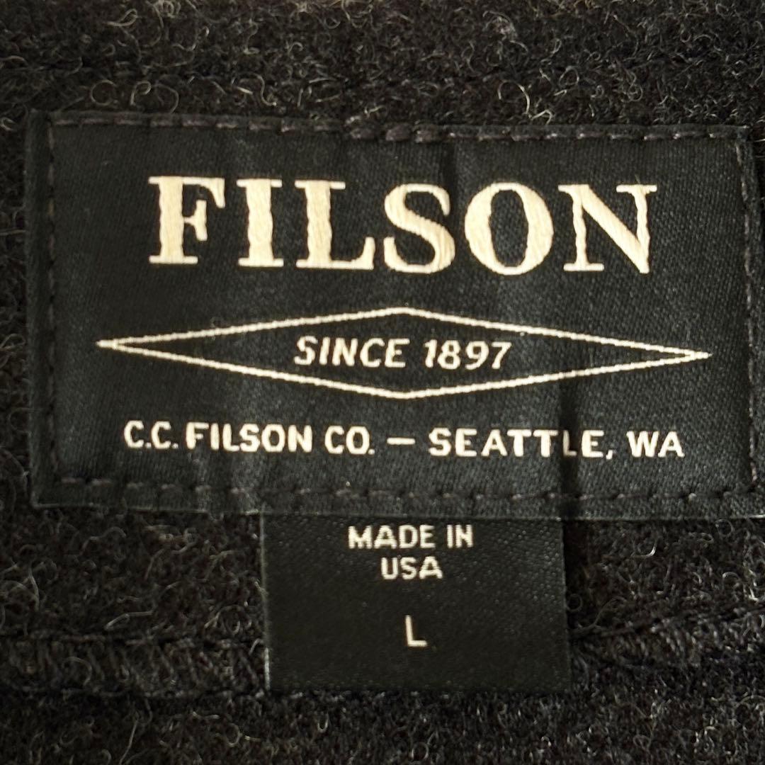 USA製 極美品 フィルソン マッキーノウールベスト L チャコールグレー