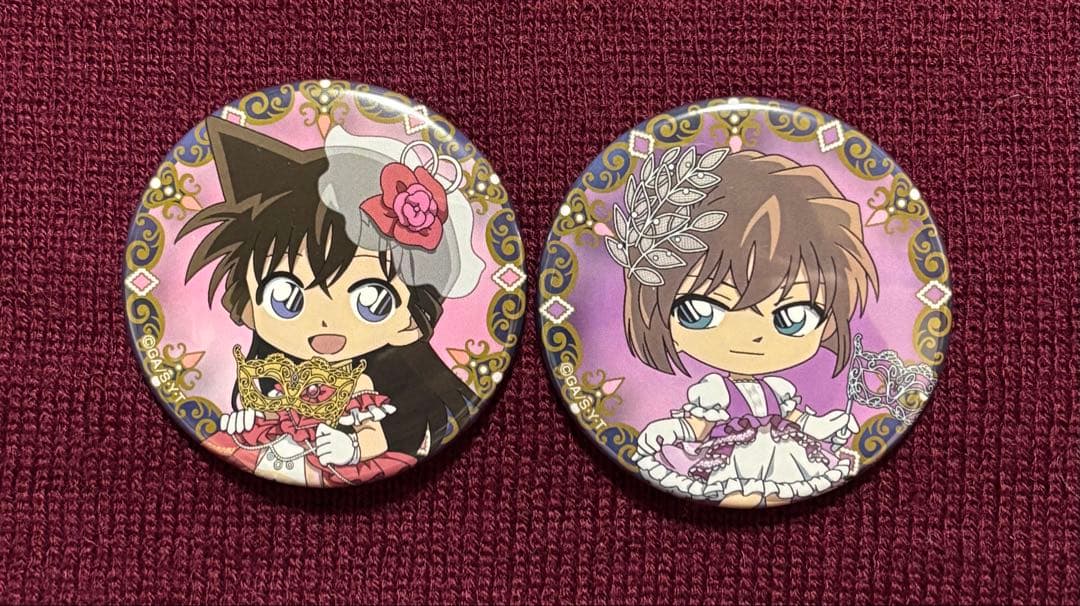 名探偵コナン ホテルニューオータニブッフェ・缶バッチ・毛利蘭、灰原