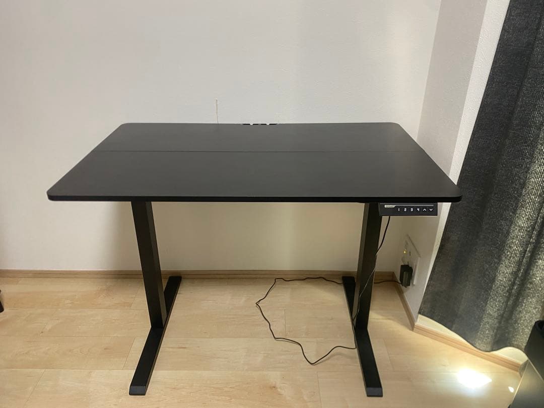 ErGear 電動 オフィスワークテーブル 昇降式デスク 高さメモリー機能
